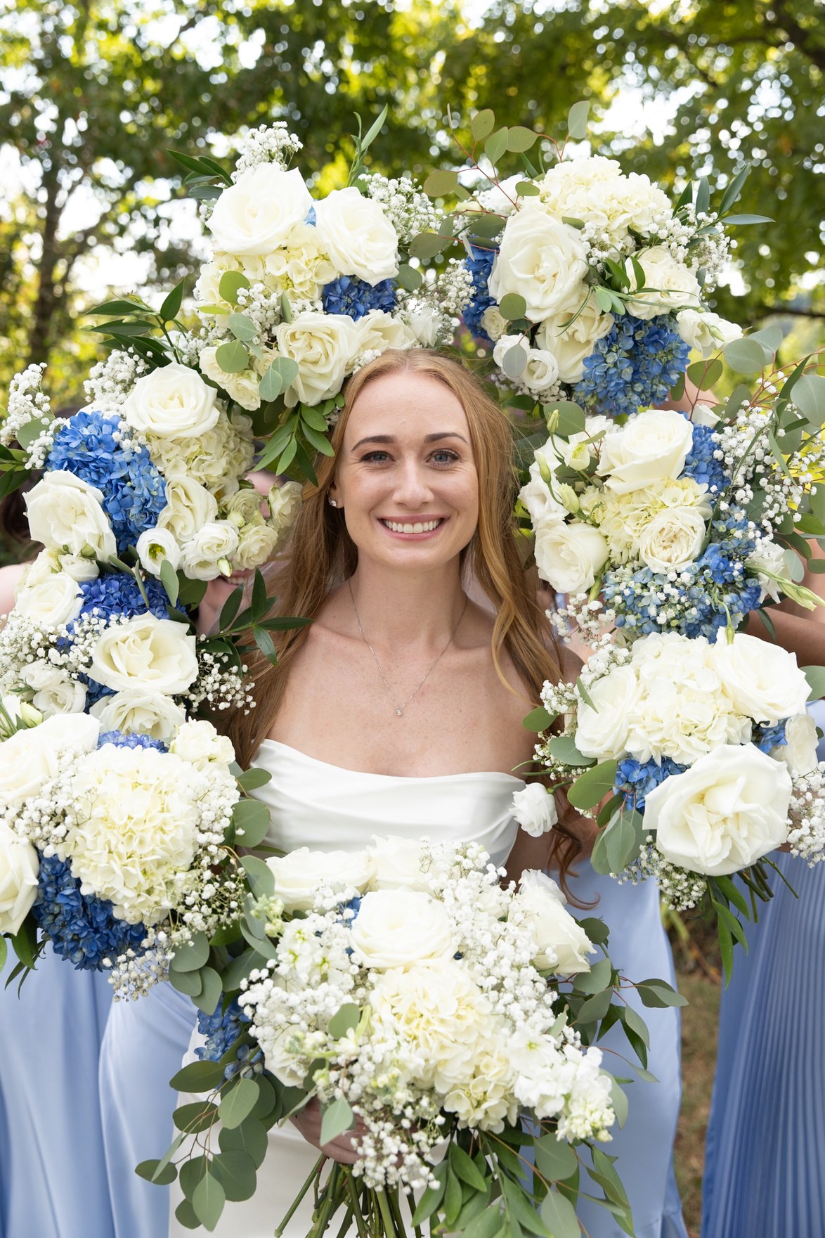 03 / Bridal Portrait in Blue and Yellow — Before editing