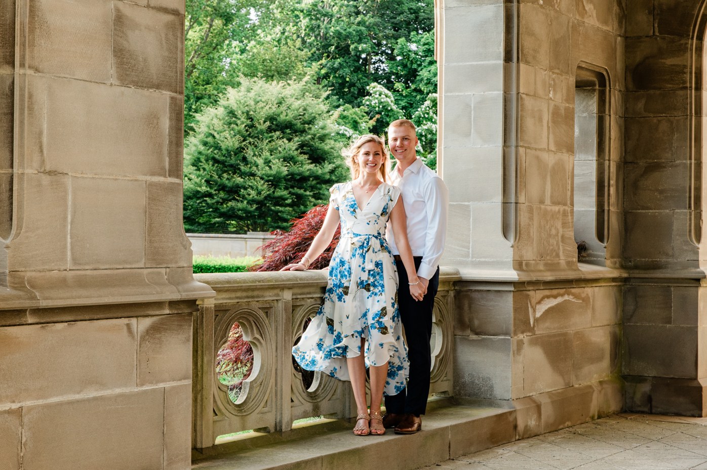 09 / Portrait Under Stone Arches — After editing