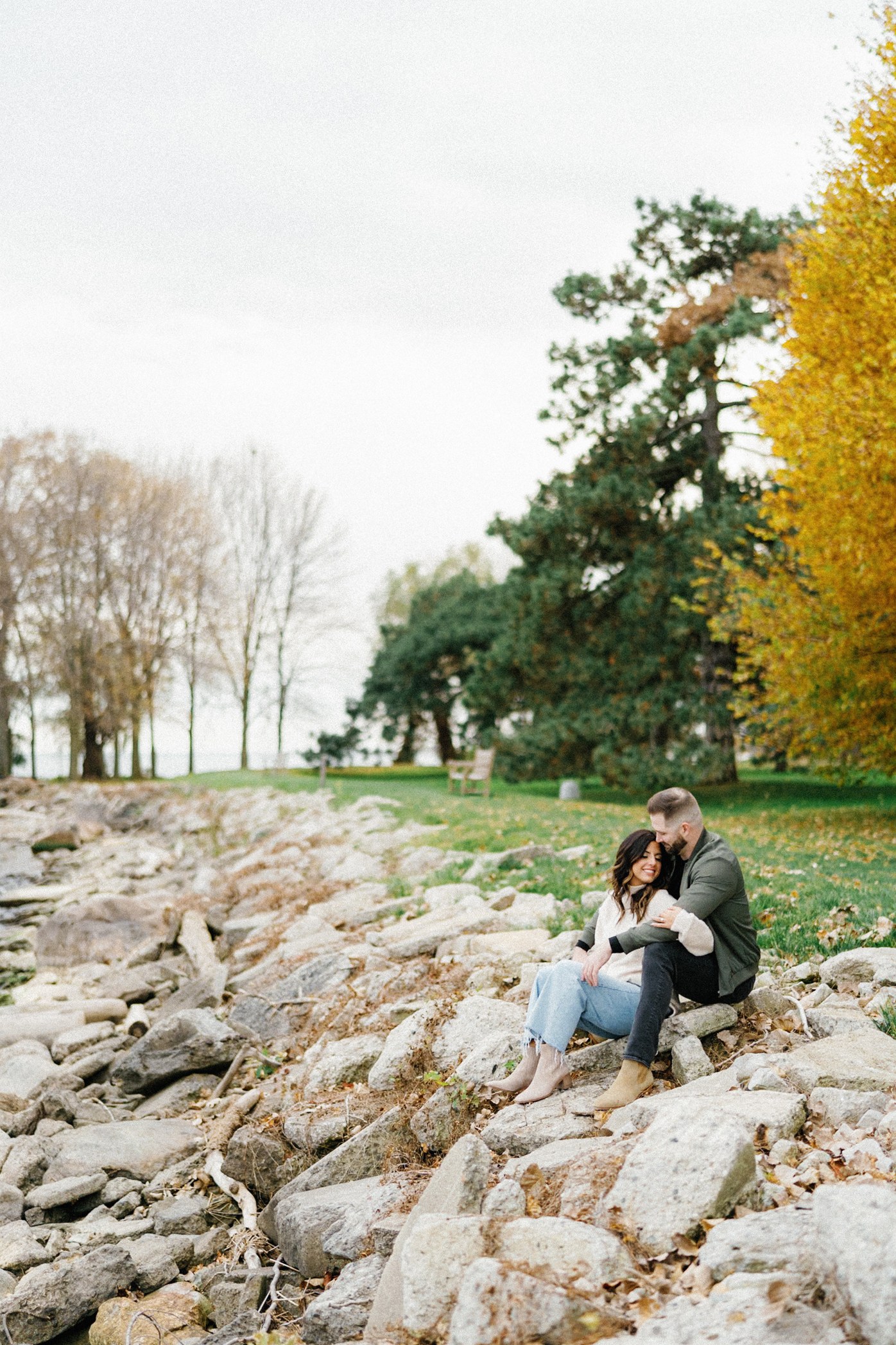 Riverside Couple Portrait — After editing