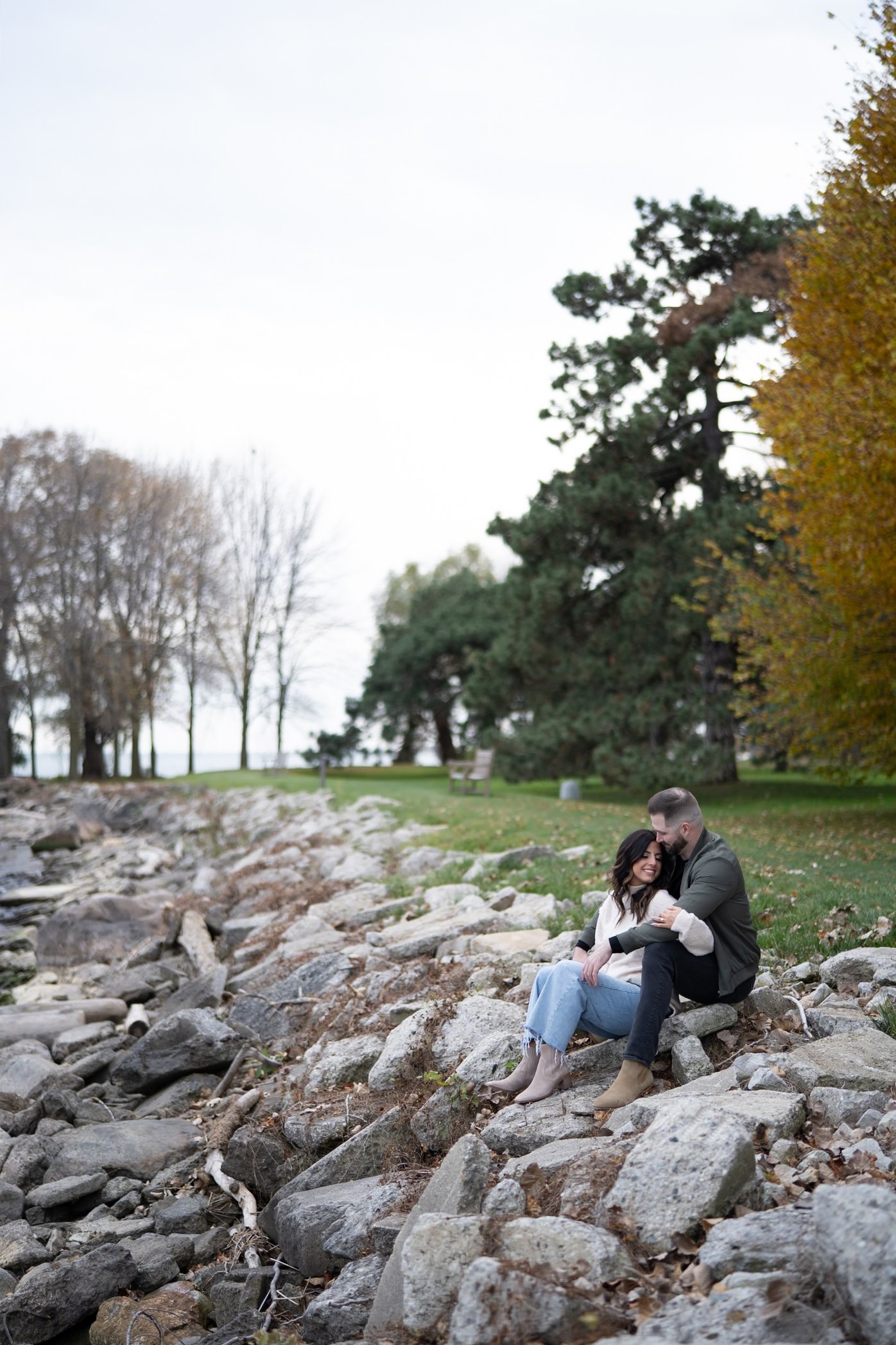 Riverside Couple Portrait — Before editing