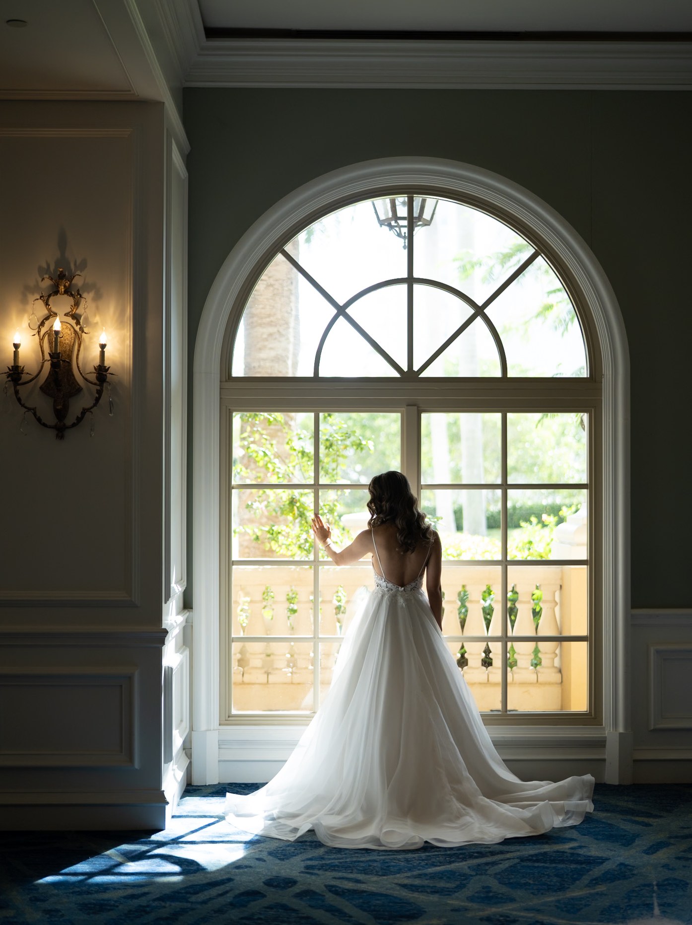 21 / Bridal Portrait at an Arched Window — Before editing