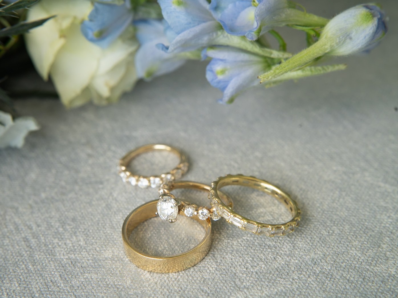 29 / Wedding Rings and Flowers — Before editing