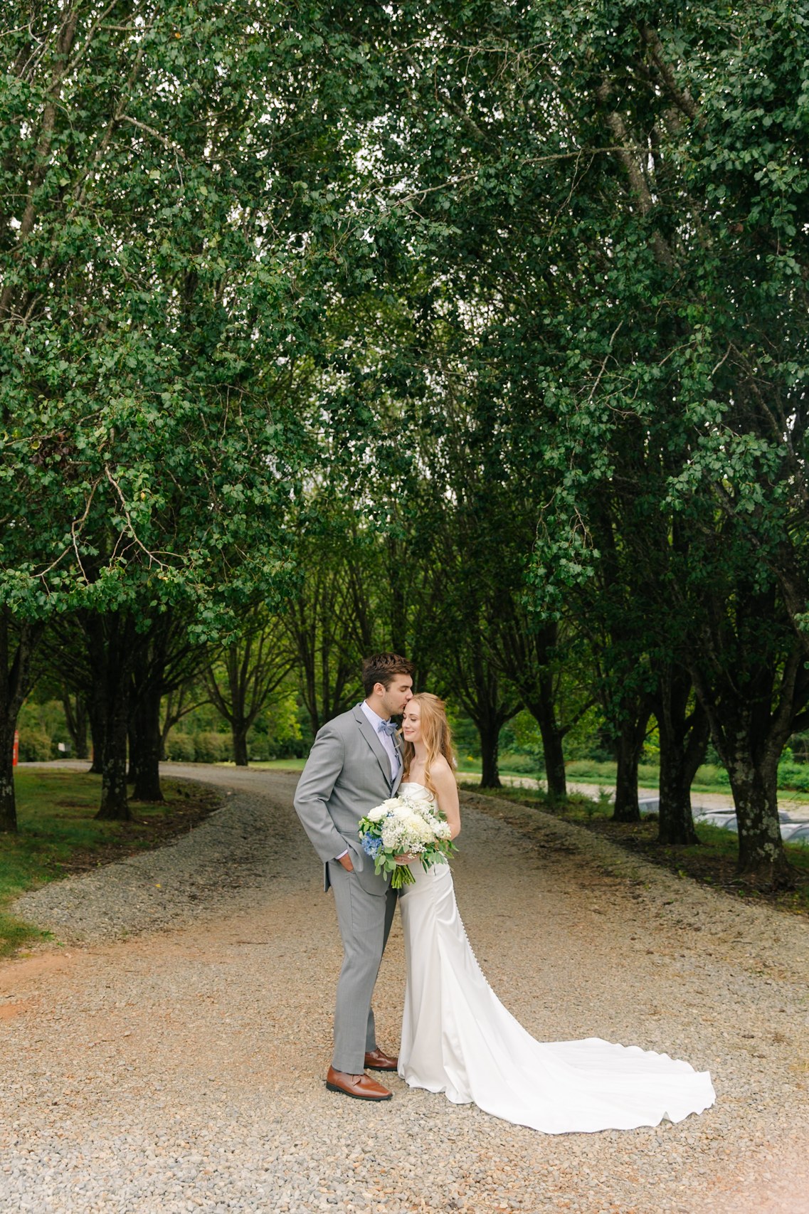 Tree-Lined Wedding Portrait — After editing