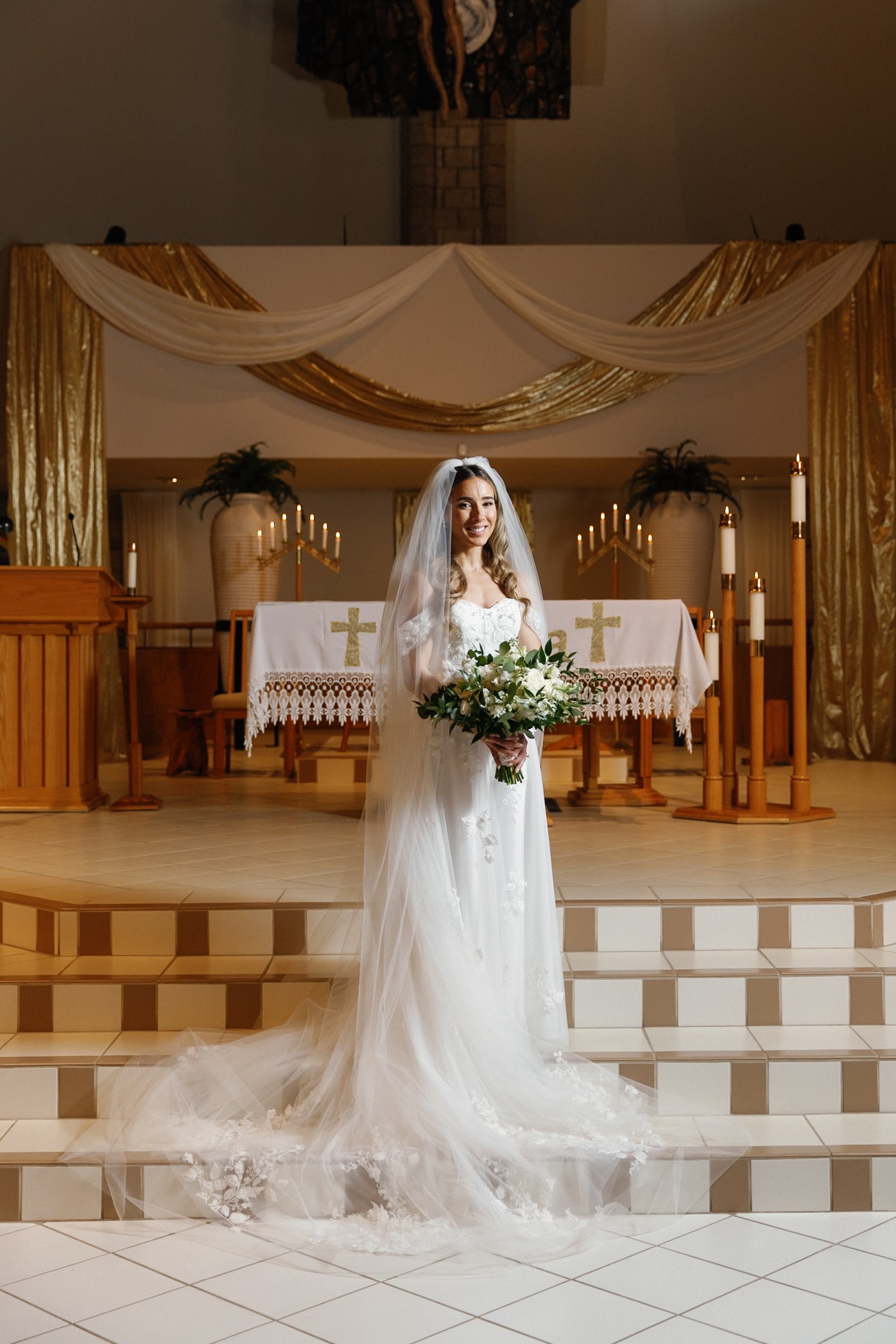 Bride in a Chapel — After editing