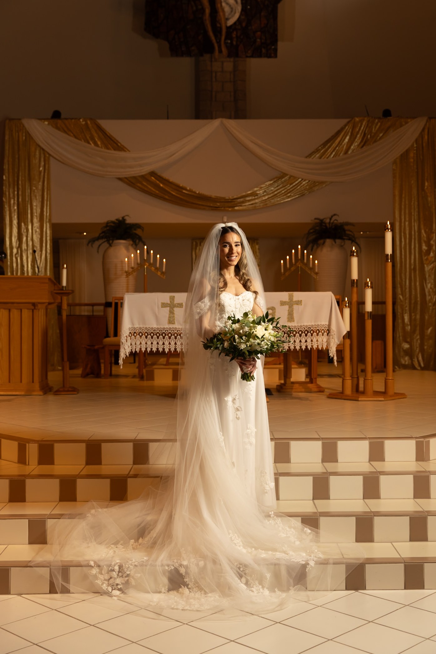 Bride in a Chapel — Before editing