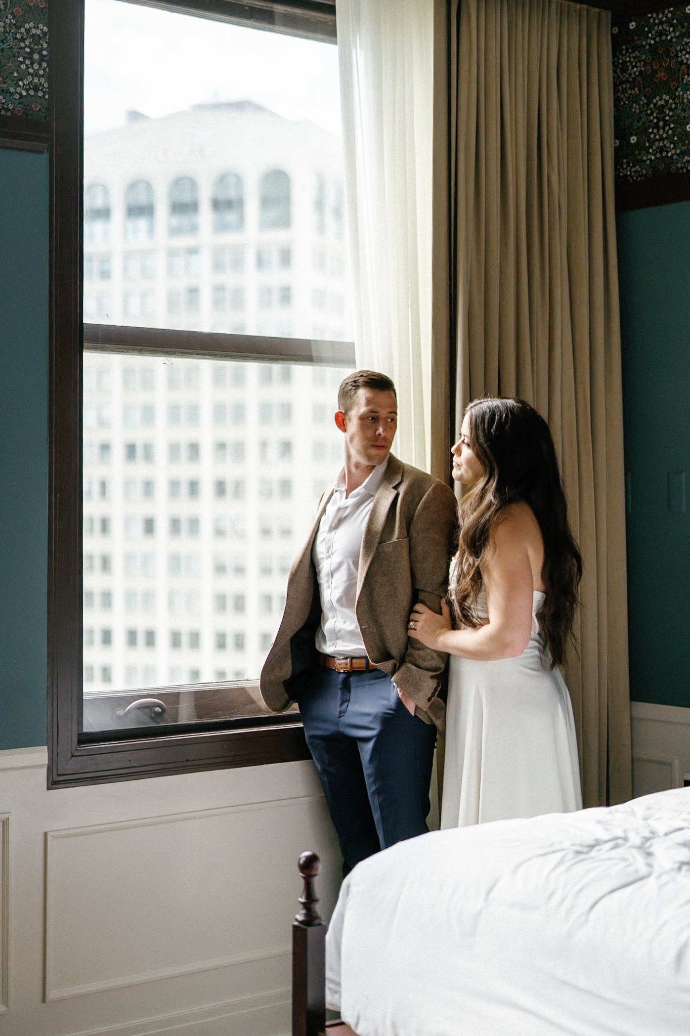 Window Light Couple Portrait — After editing