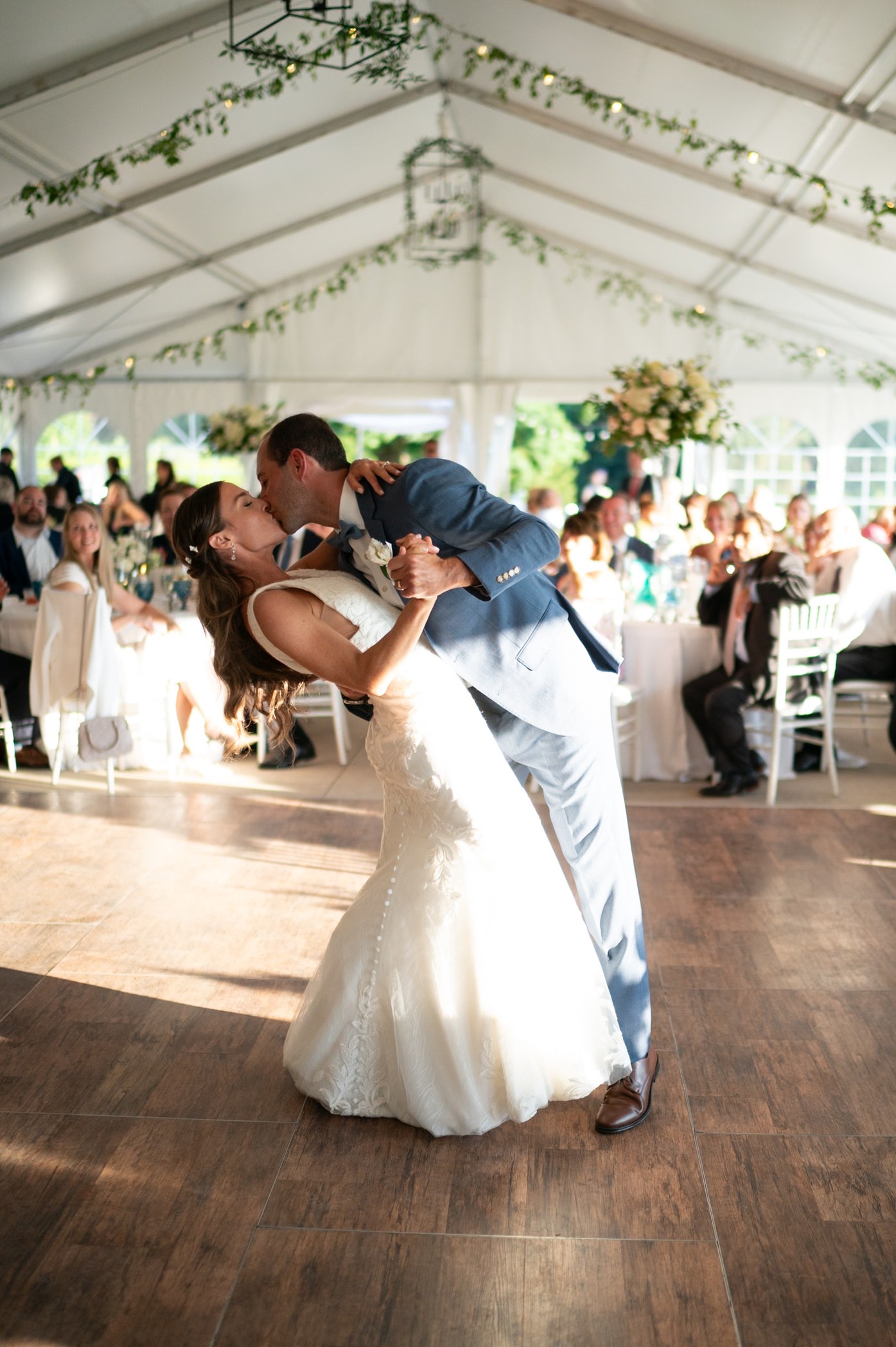 First Dance in a Marquee — Before editing