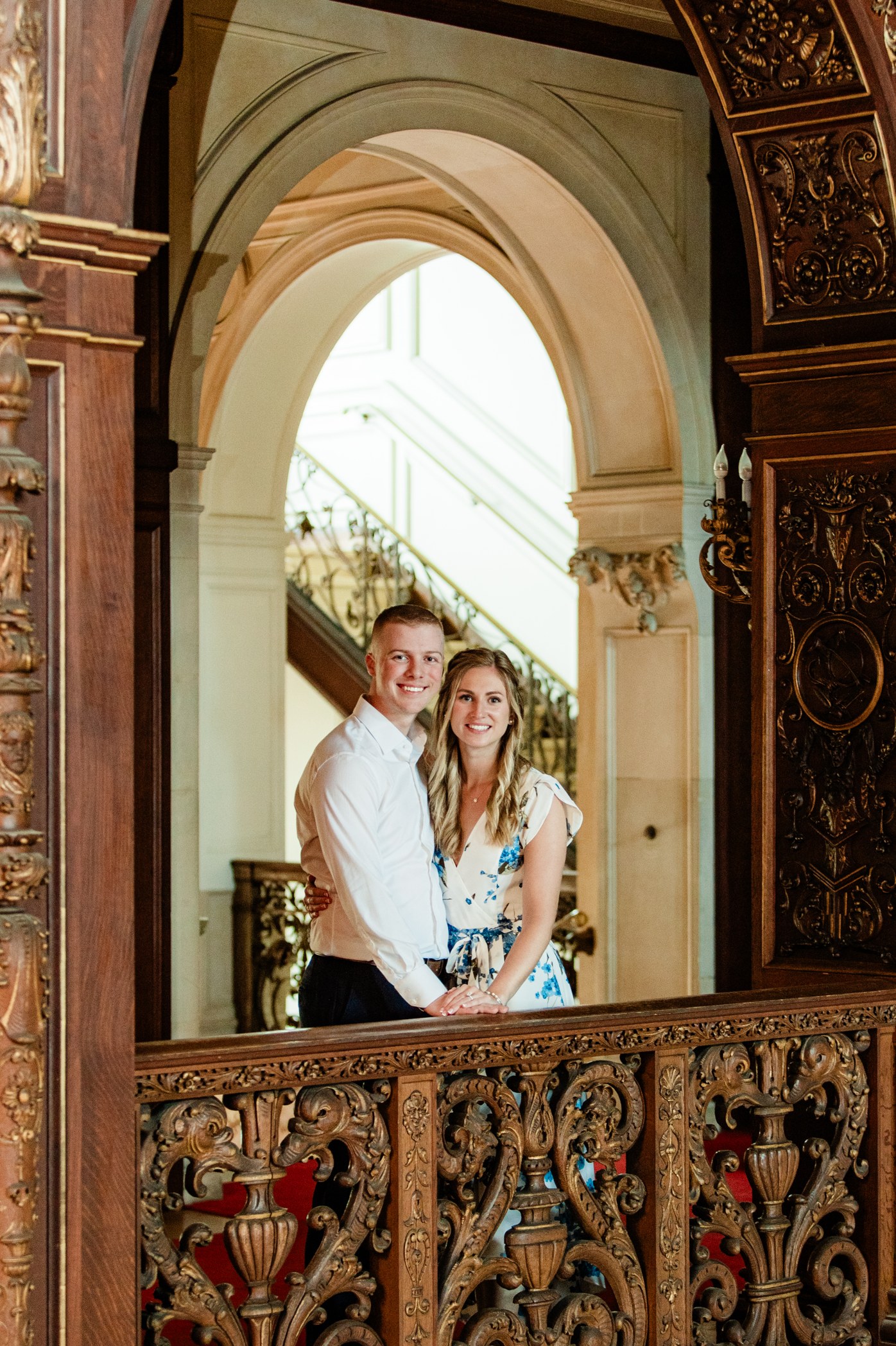 Couple in an Ornate Window — After editing
