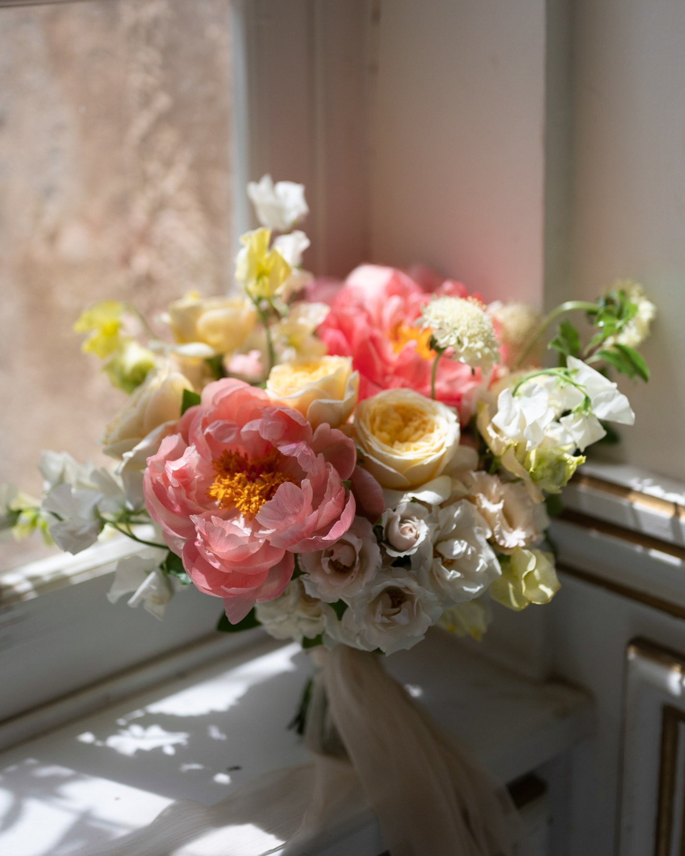 Bouquet in Window Light — Before editing