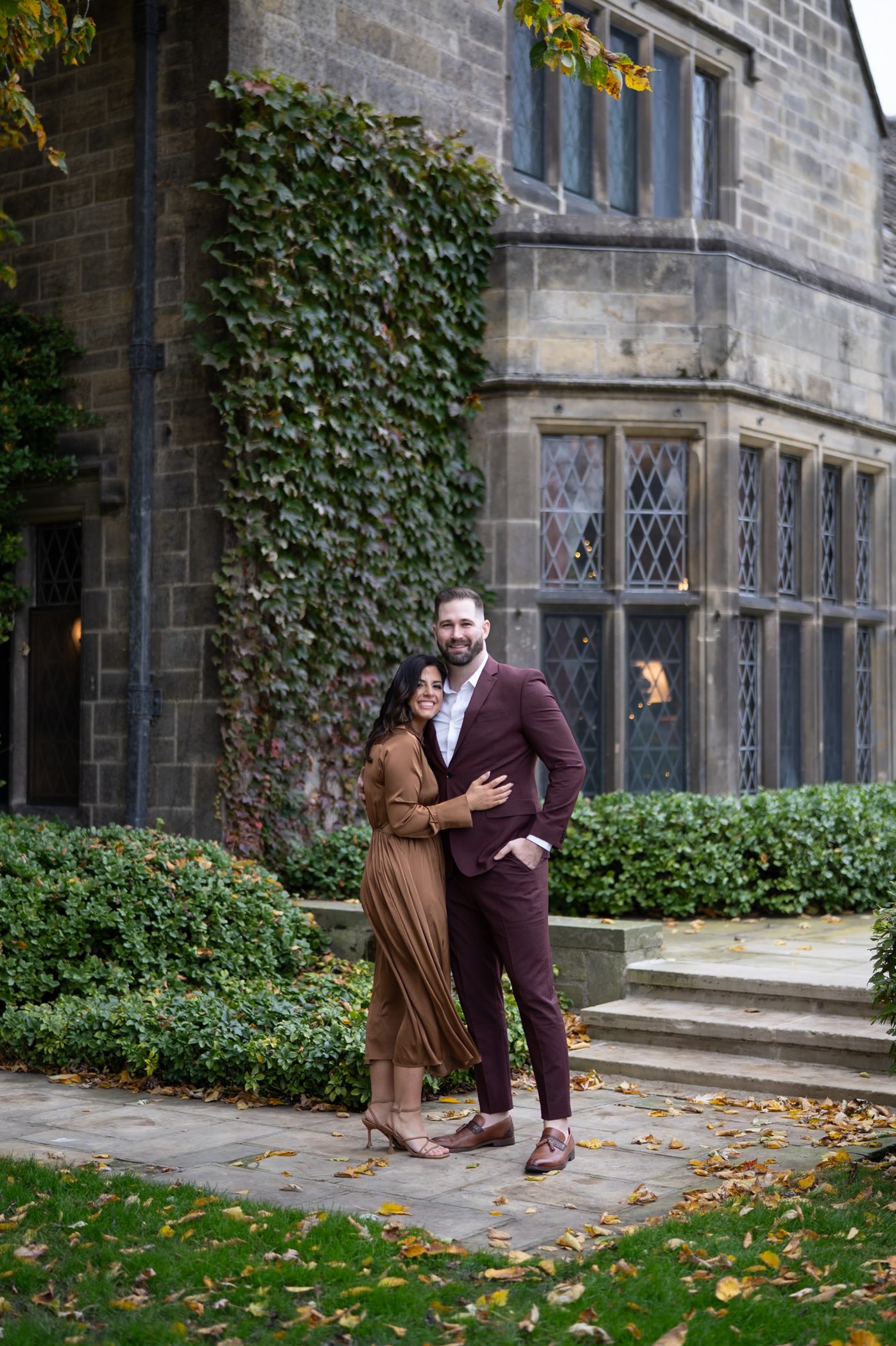 Couple at the Ivy-Covered Door — Before editing