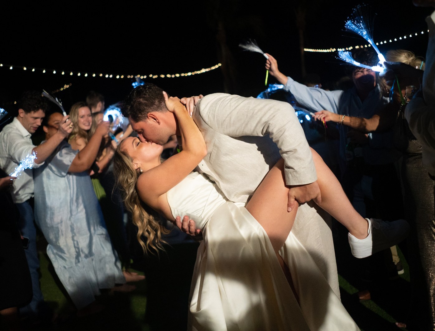 Evening Wedding Celebration — Before editing