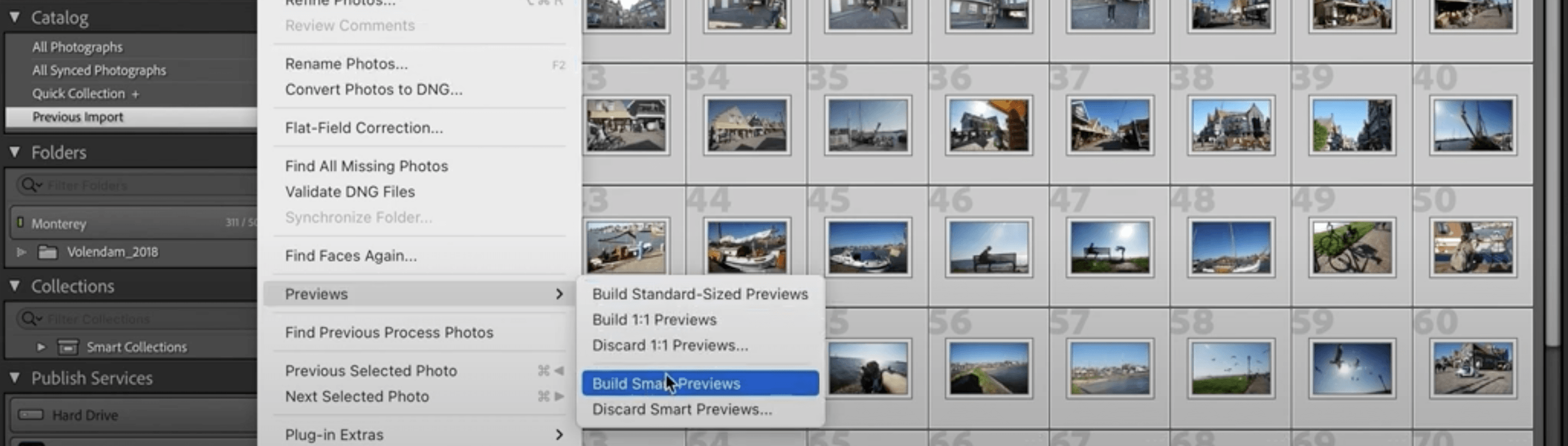 Smart previews in Lightroom Classic​