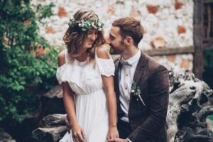 beautiful wedding couple